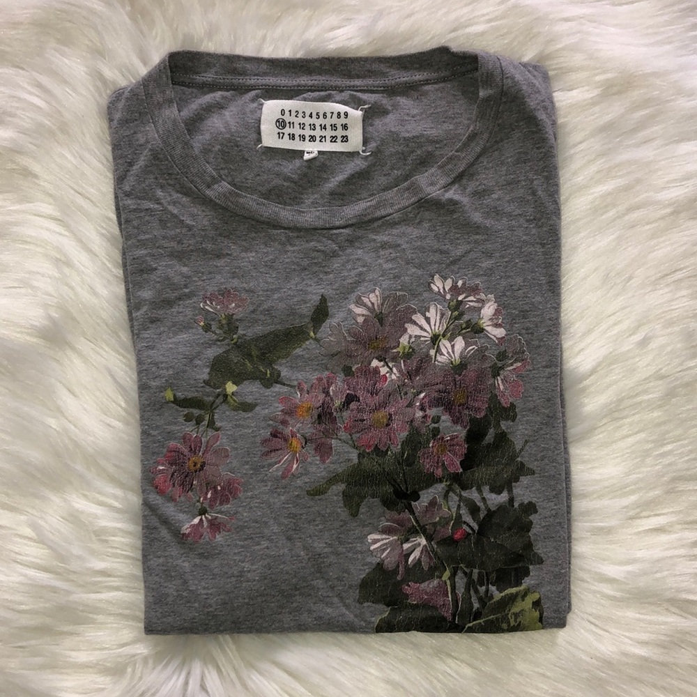 MAISON MARGIELA 10 FLORAL PRINT SHIRT